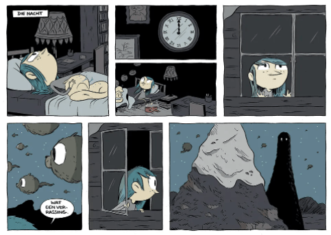 Hilda en de reus illustratie