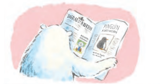 Pinguïnpakketje illustratie