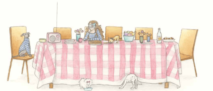 Een museum illustratie